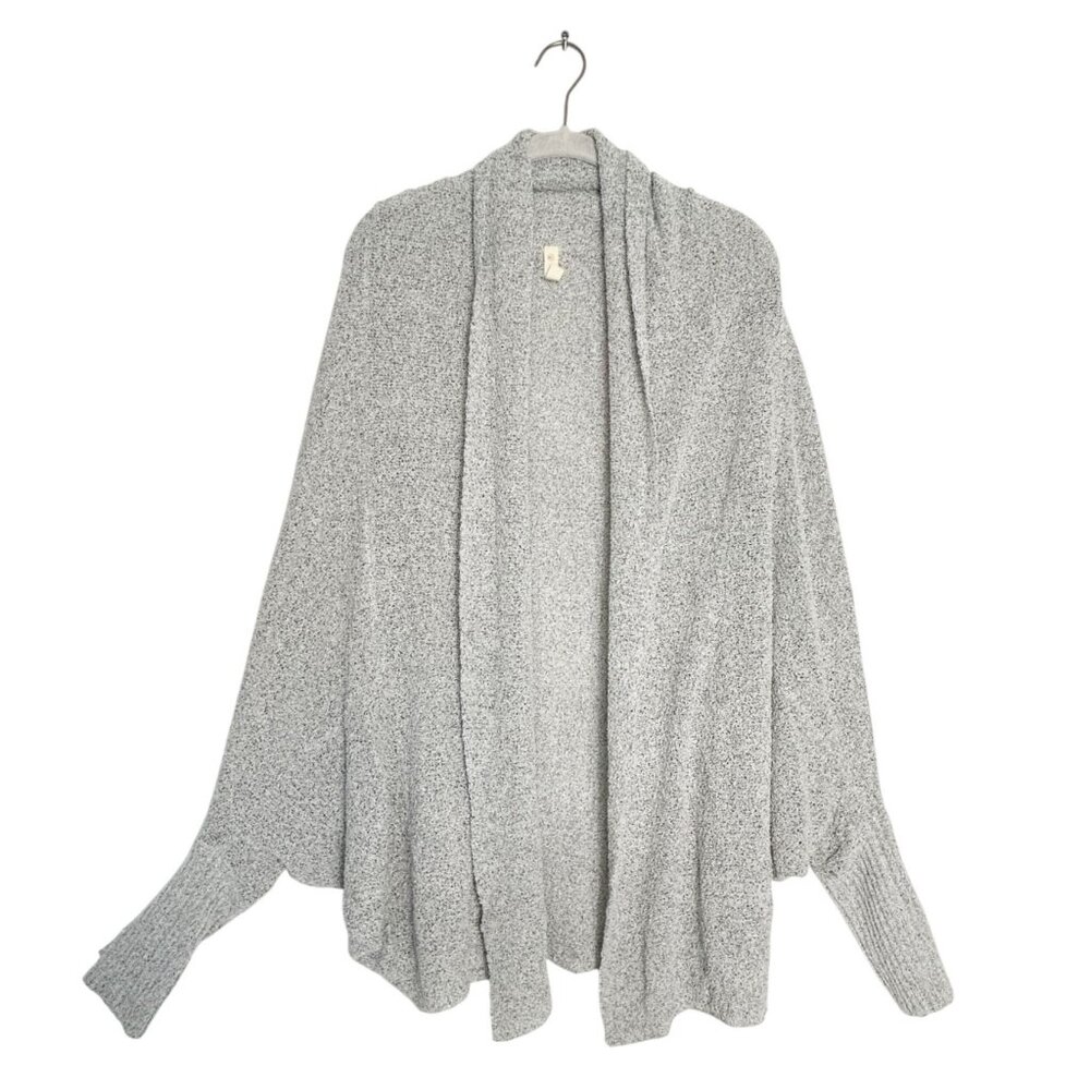 Wishlist Oversized Marled Open Front Cardigan in Gray – Size M/L